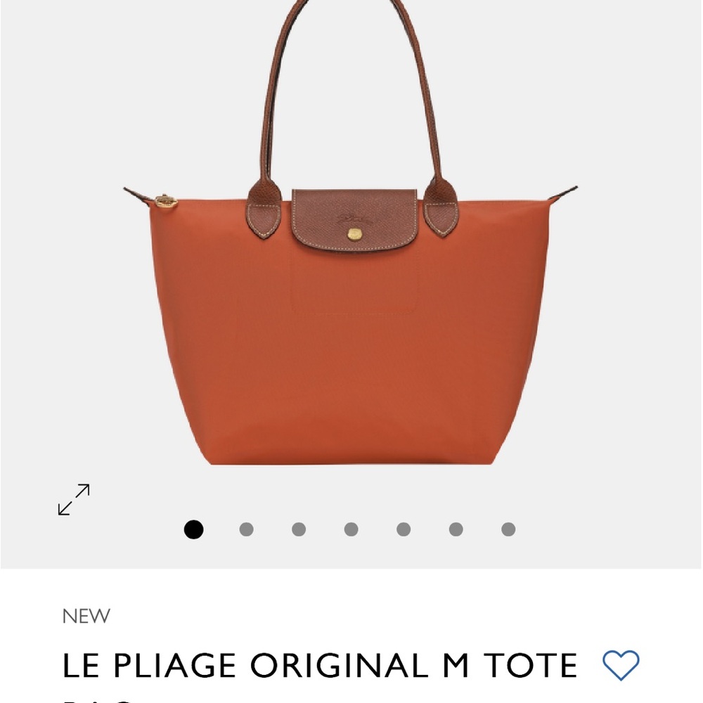 Longchamp Le Pliage M Tote - Rich Orange